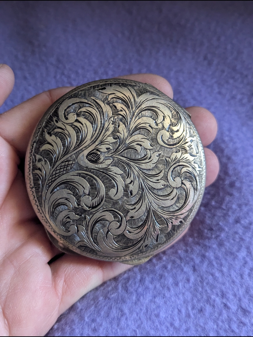 1960s Vintage Hand Engraved Victorian Era Antique